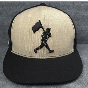 Baseballism Hat Cap Fitted Mens 7 1/8 Black Tan MLB Baseball Jackie Robinson 42